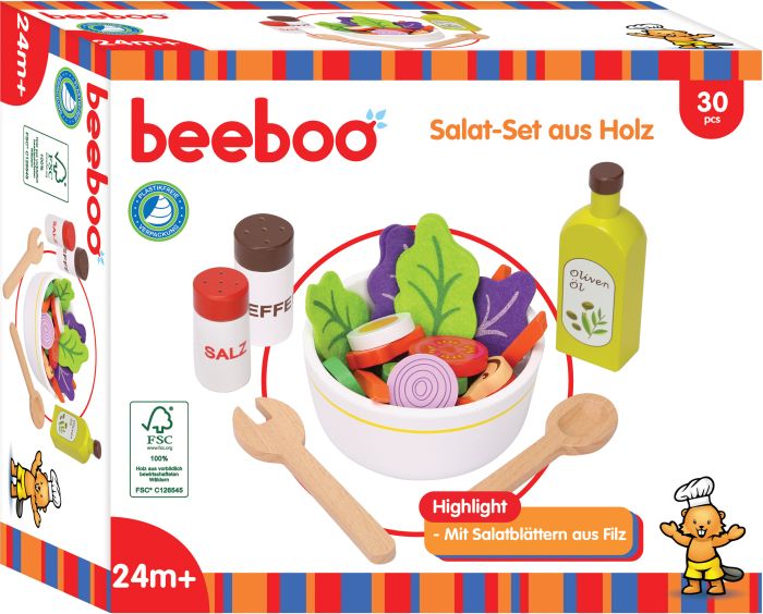 BEK Salat-Set aus Holz, 30 Teile, Nr: 45009017 BEK Salat-Set aus Holz, 30 Teile, Nr: 45009017