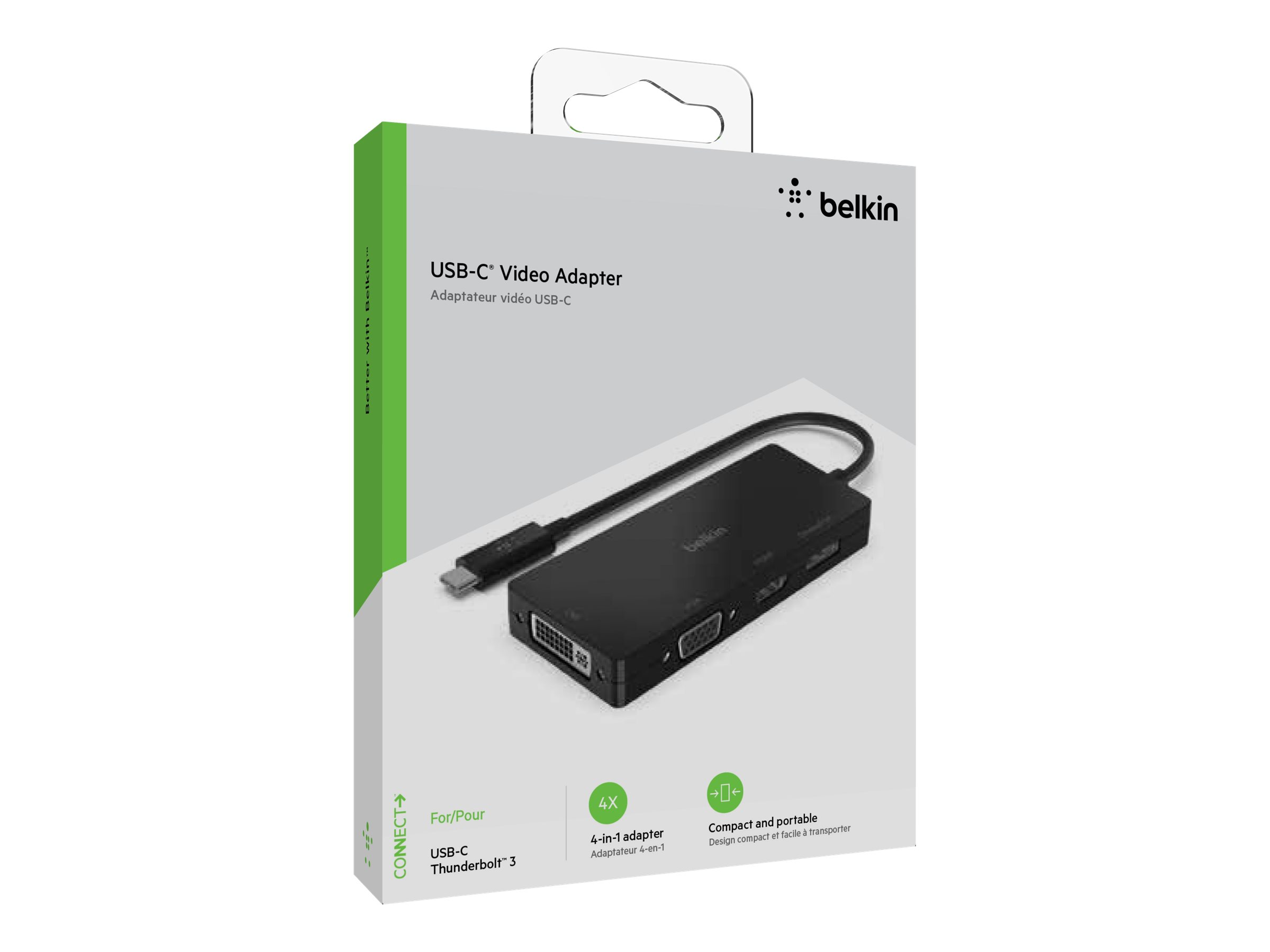 BELKIN USB-C auf HDMI / VGA / DisplayPort-Adapter AVC003btBK