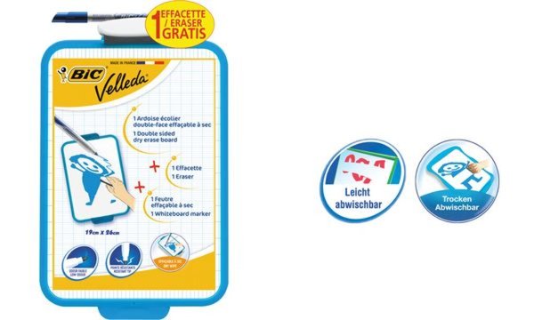 BIC Weißwandtafel Velleda, Maße: (B )190 x (H)260 mm (5103456)
