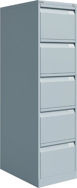 HR-Schrank 1-bahnig 5 Schübe lichtgrau H 1511 x B 413 x T 622