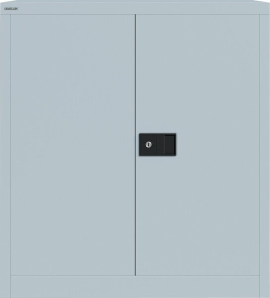 Flügeltürenschrank Universal für 2 OH lichtgrau 1 verzinkter Boden