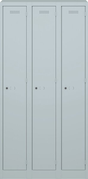 BISLEY Spind lichtgrau PL30501T2, 6 Schließfächer 90,0 x 50,0 x 180,0 cm