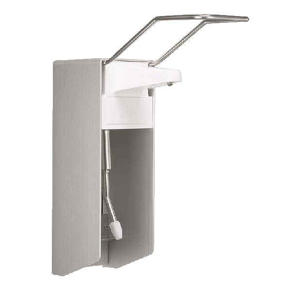 BODE Eurospender 1 plus für 1 Liter-Flaschen, langer Armhebel (225 mm tief) | Metall _ zur Applikation von Hände-Desinfektionsmittel, Wasch- und Pflegelotion BODE Eurospender 1 plus für 1 Liter-Flaschen, langer Armhebel (225 mm tief) | Metall _ zur Applikation von Hände-Desinfektionsmittel, Wasch- und Pflegelotion