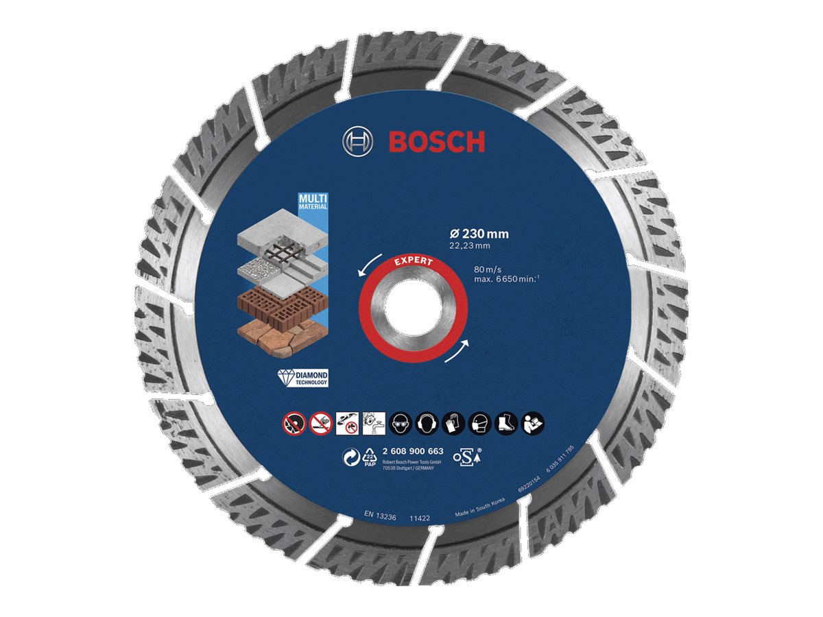 BOSCH Accessories 2608900663 EXPERT MultiMaterial Diamanttrennscheibe Durchmess