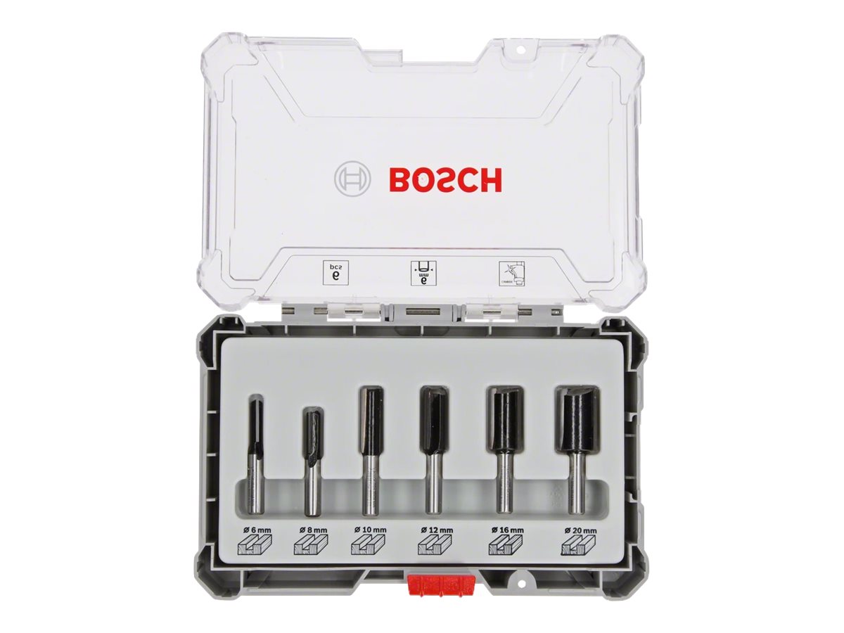 BOSCH Accessories Bosch Nutfräser Set, 6 tlg., 8mm Schaft 2607017466 (260701746