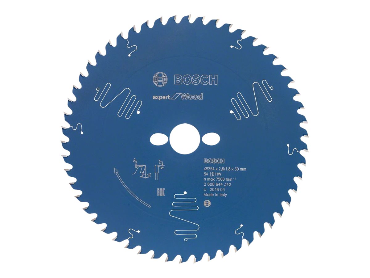 BOSCH Accessories Expert for Wood 2608644342 Kreissägeblatt 254 x 30 x 1.8 mm Z