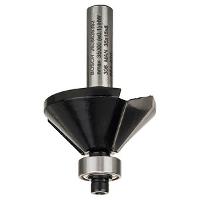 BOSCH Fase-/V-Nutfräser, 8 mm, B 11 mm, L 15 mm, G 56 mm, 45° 2608628352 Schaft