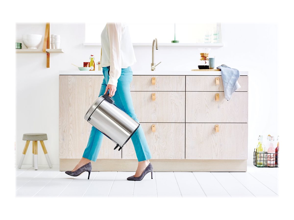 BRABANTIA Treteimer Newicon 12,0 L Stahl matt