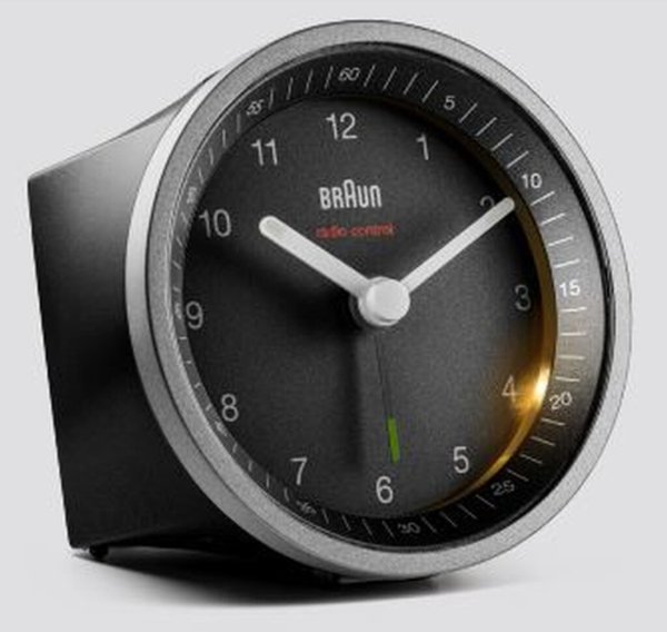 BRAUN BC 07 SB-DCF Funkwecker silber-schwarz