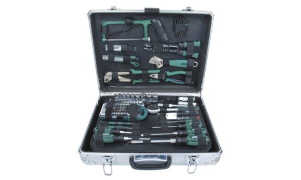 BRÜDER MANNESMANN Heimwerker Werkzeugkoffer bestückt 124teilig Brüder Mannesman