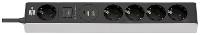BRENNENSTUHL 1159780615 Steckdosenleiste mit Schalter 4fach Schwarz/Weiß 1 St.