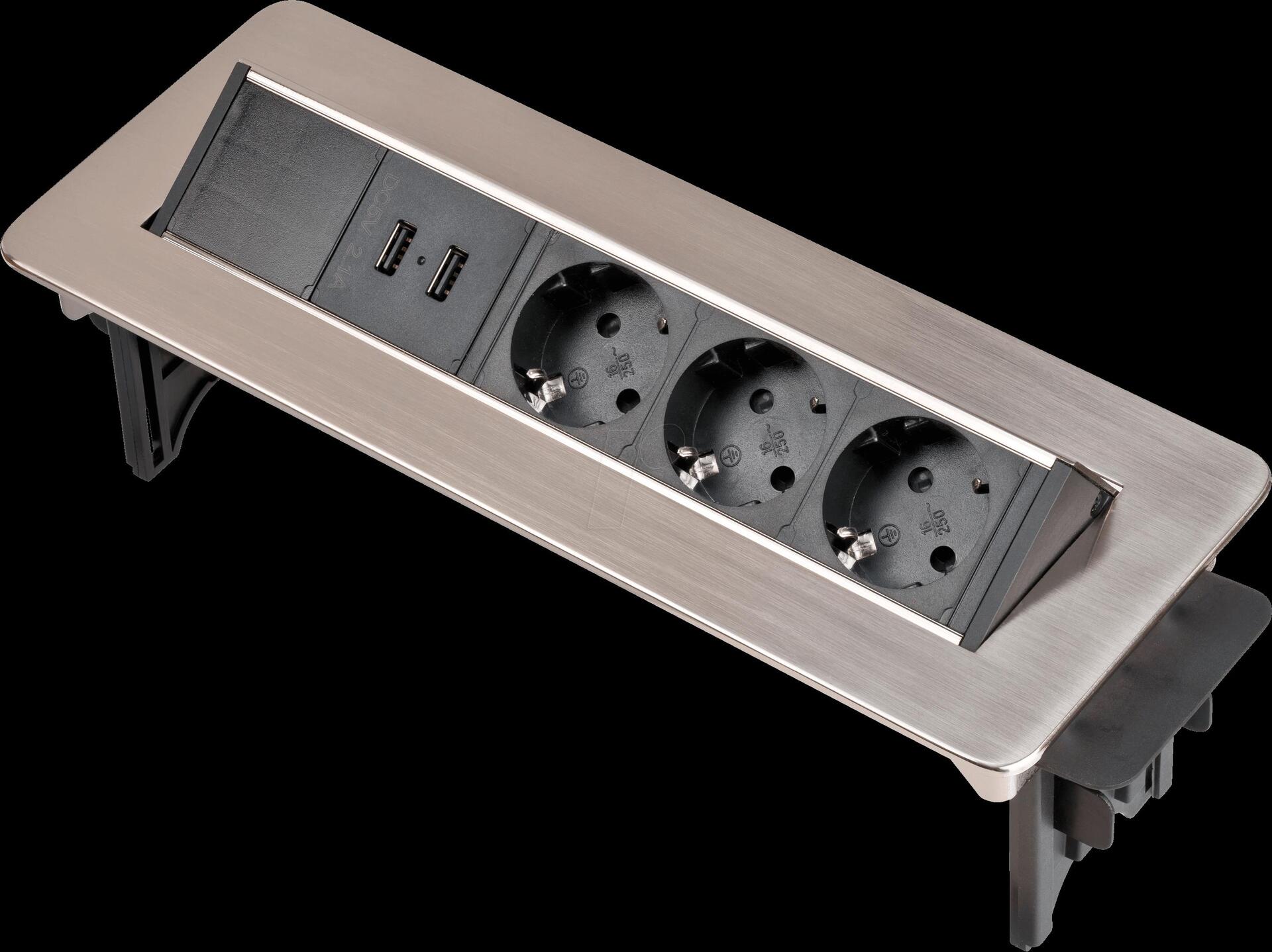 BRENNENSTUHL 1396200113 Tischsteckdose 3fach