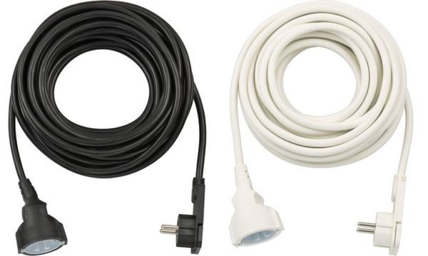 BRENNENSTUHL Strom Verlängerungskabel [ Schutzkontakt-Flachstecker - Schutzkont