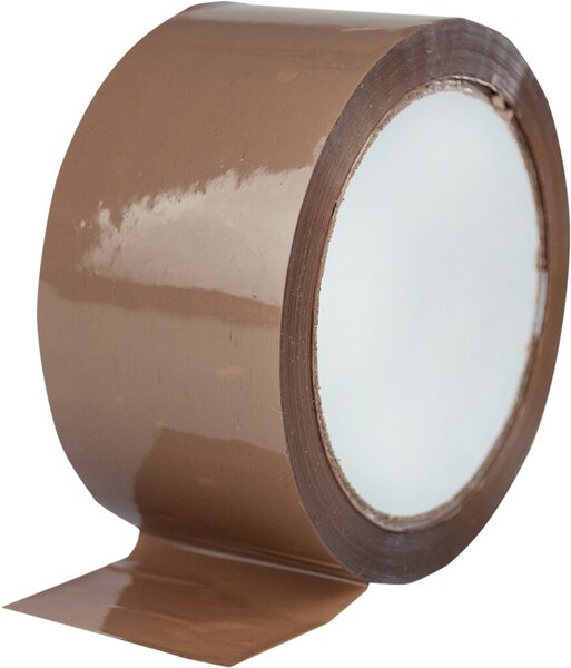 Packband 50 mm x 66 m, braun leise abrollend, PP ,43 mic