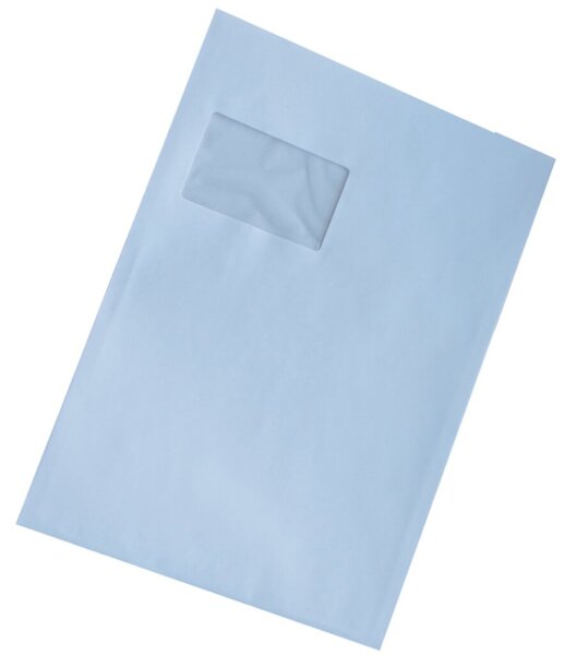 Versandtasche, C4, Haftklebung, weiß, mit Fenster, 120g, Offset mit
