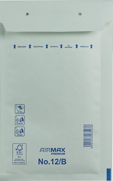 Luftpolstertasche 12/B Innenmaß: 120X215mm ws
