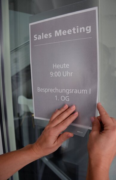 Selbsthaftendes InfoDisplay, A3, 2 Stück, für ein schnelles