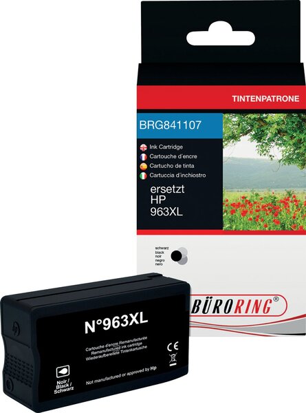 Tintenpatrone schwarz für HP OfficeJet Pro 9010