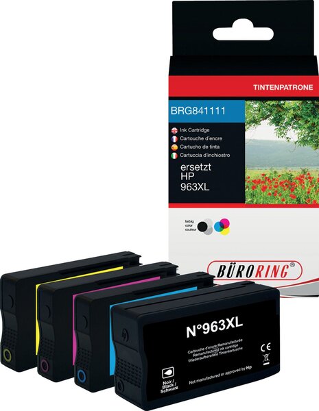 Multipack 4 Farben für HP OfficeJet Pro 9010