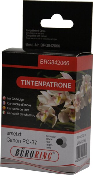 Tintenpatrone schwarz für Canon Pixma iP 1800, iP2500,iP2600,
