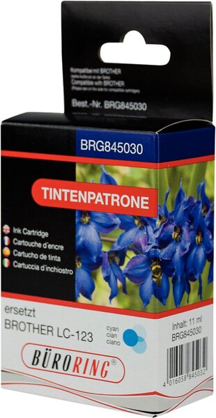 Tintenpatrone cyan für Brother, DCP-J132W, DCP-J152W, DCP-J172W,
