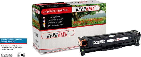 Toner Cartridge schwarz für HP Color Laserjet CP 2025 DN,