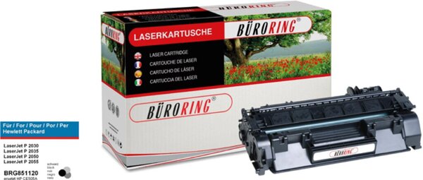 Toner Cartridge schwarz für HP LaserJet P2033,P2033n,P2035,P2035n,