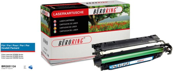 Toner Cartridge cyan für HP Color LaserJet CP3520,CP3525DN,