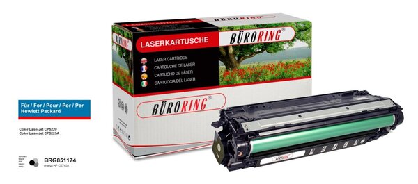 Toner Cartridge schwarz für HP Color LaserJet Professional CP5225,