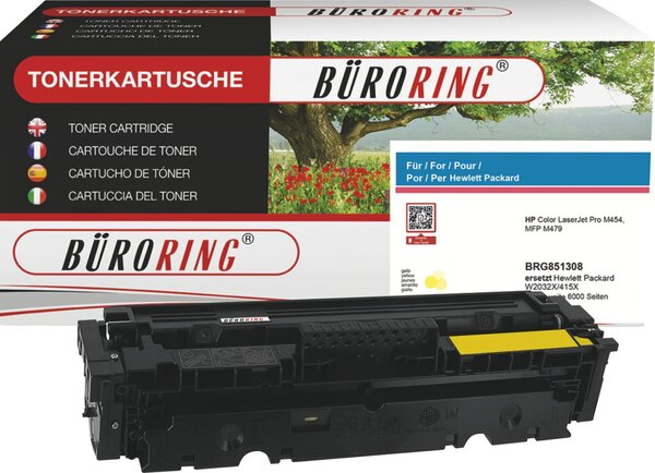 Toner gelb für HP LaserJet M450/454/455/470/479
