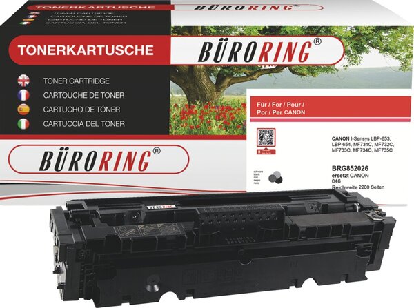 Toner Cartridge 046 schwarz für Canon LBP-653 / 654 / MF 731 / 732