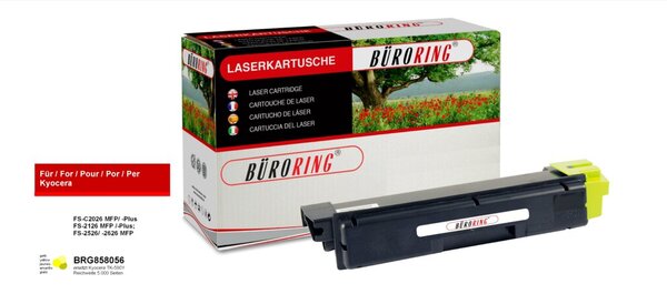 Toner-Kit TK-590Y yellow für Kyocera FS-C2026MFP, FS-C2026MFP/KL3,
