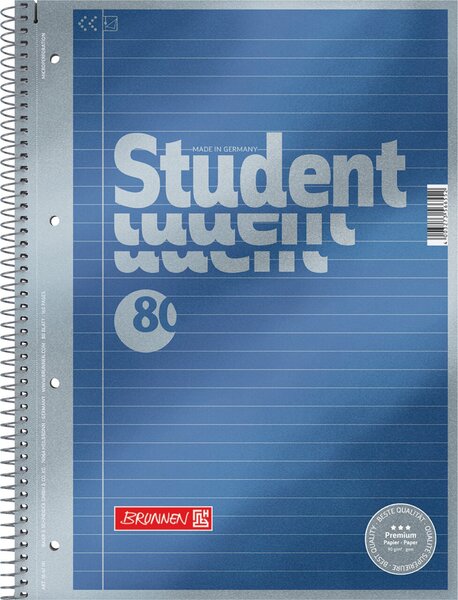 Collegeblock A4 liniert Premium Student, 90 g/qm Collegeblock A4 liniert Premium Student, 90 g/qm