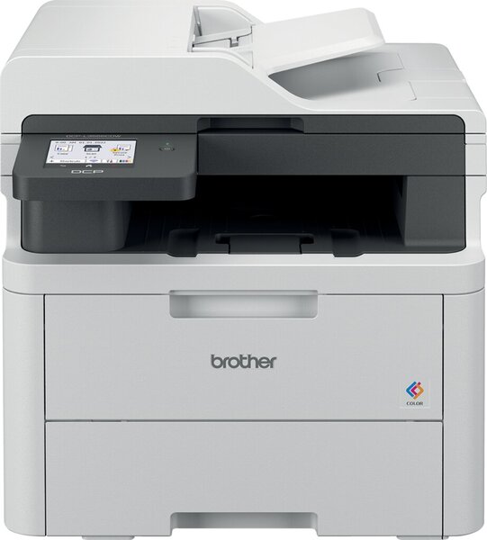brother DCP-L3555CDW 3 in 1 Farblaser-Multifunktionsdrucker grau