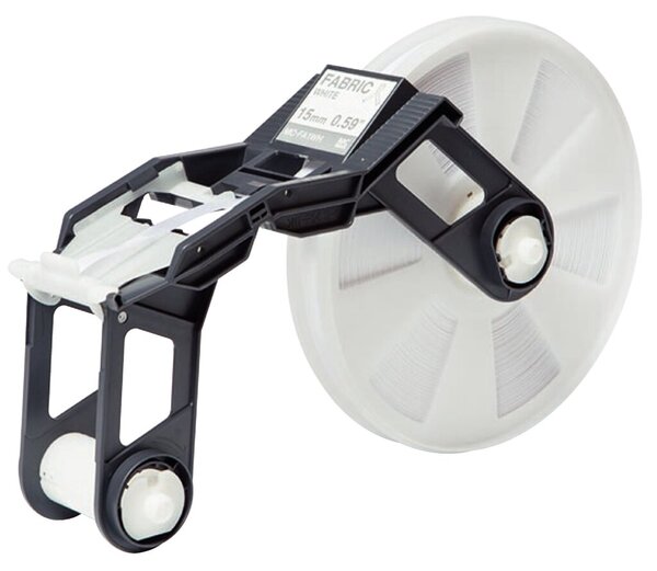 Textilband weiß MC-FA1WH 15mm x 300m für Tape Creator TP-M5000N