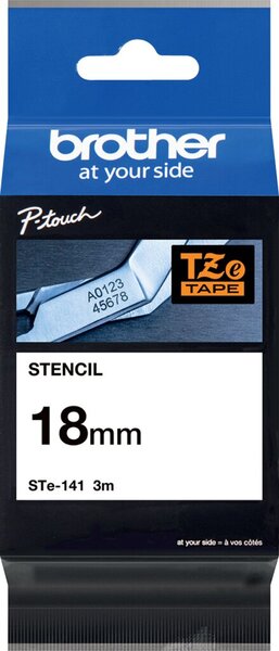 Schablonenband, P-Touch, 18 mm, 3m für eletrolyt. Beschriftungen, nicht