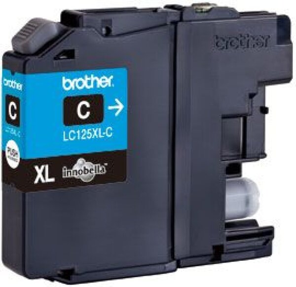 BROTHER LC125XLC Sehr hohe Ergiebigkeit Cyan Tintenpatrone