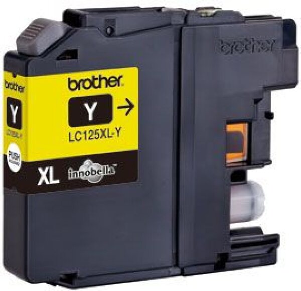 BROTHER LC125XLY Sehr hohe Ergiebigkeit Gelb Tintenpatrone