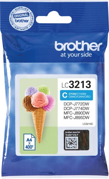 BROTHER LC3213C Cyan Tintenpatrone