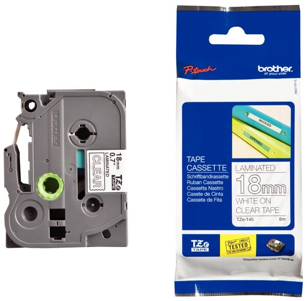 BROTHER TZE145 / farbl/w / 8m / 18mm/PT1000