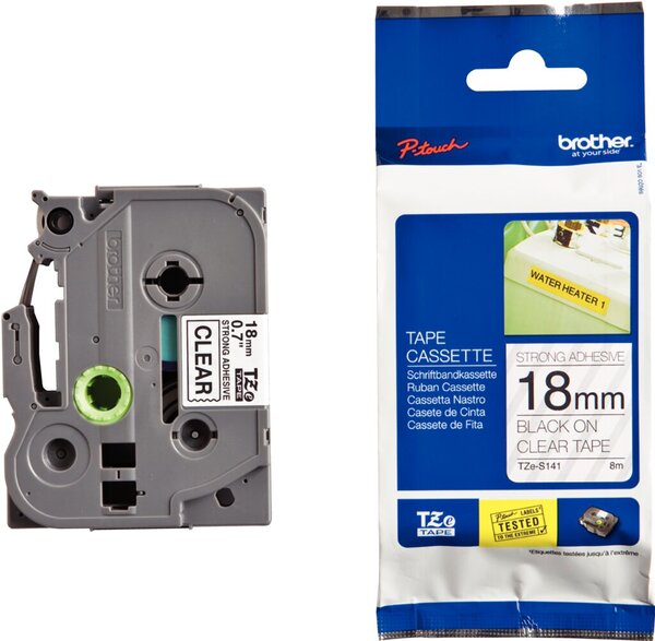 BROTHER TZES141/ trans/bk / 8m /18mm/PT1000