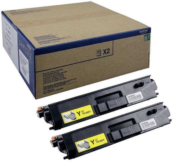 Toner TN-900 gelb F. HL-L9200CDWT,2StK Twin-Pack für je 6000 Seiten A4 in