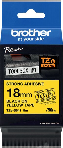 Tape TZES641/ gelb/bk / 8m / 18mm/PT1000