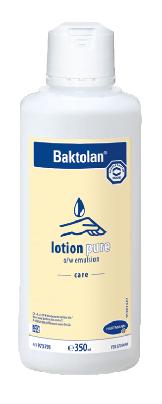 Baktolan lotion pure | 350 ml <br>parfümfreie O/W-Emulsion zur Pflege normaler Haut