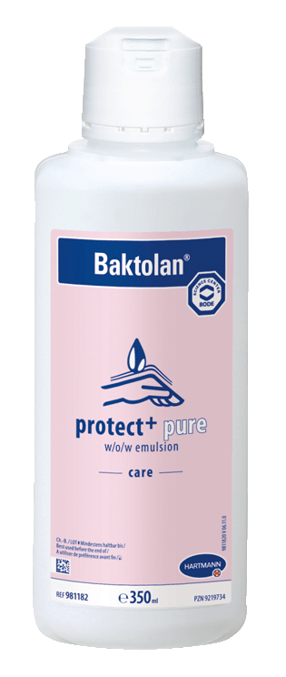 Baktolan protect + pure | 350 ml <br>schnell einziehender Hautschutz und Hautpflege