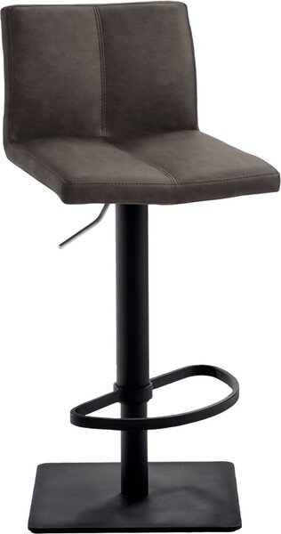 Bar-/Tresenhocker 1285 Gestell schwarz gepolsterte Sitzschale schlamm