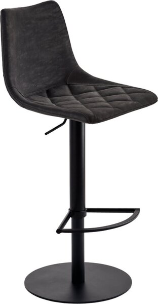 Bar/Tresenhocker 1375, Gestell schwarz gepolsterte Sitzschale, schwarz