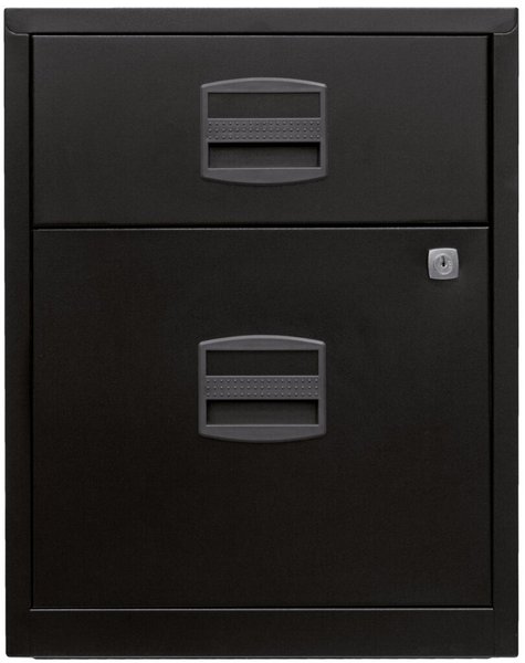 Beistellschrank PFA auf Rollen Einstiegsmodell, schwarz