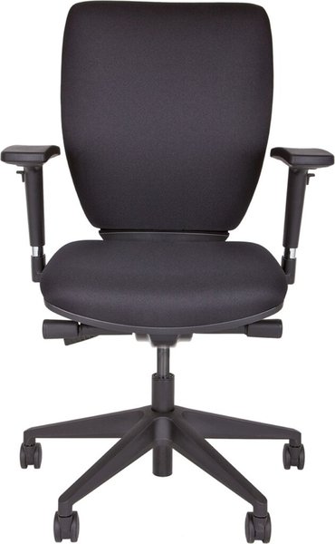 Bürodrehstuhl Optime, schwarz, gepolsterte, höhenverstellbare