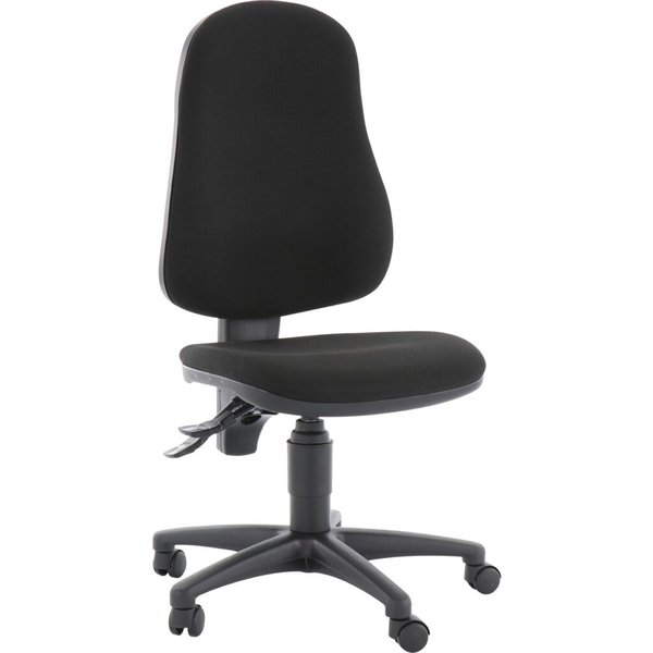 Bürodrehstuhl Point 60 schwarz, ohne Armlehne, Fußkreuz schwarz